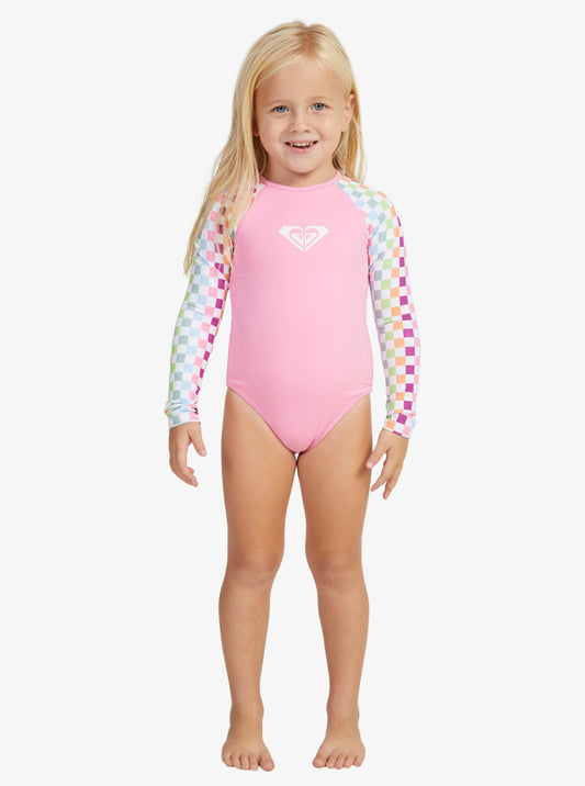 Roxy Rainbow Check LS Onsie - Star Surf + Skate