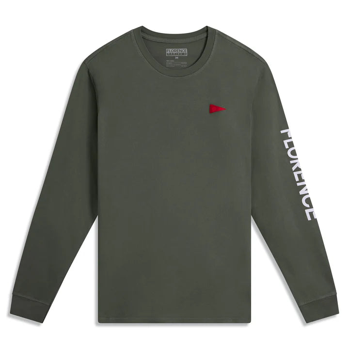 Florence Marine X Burgee LS Tee - Moss Grey - Star Surf + Skate