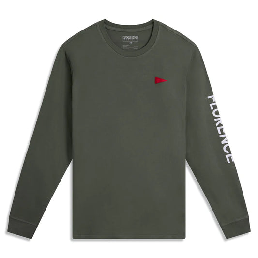 Florence Marine X Burgee LS Tee - Moss Grey - Star Surf + Skate