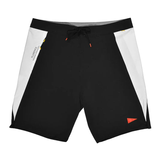 Florence Marine X F1 Burgee Cordura Boardshort - Black White - Star Surf + Skate