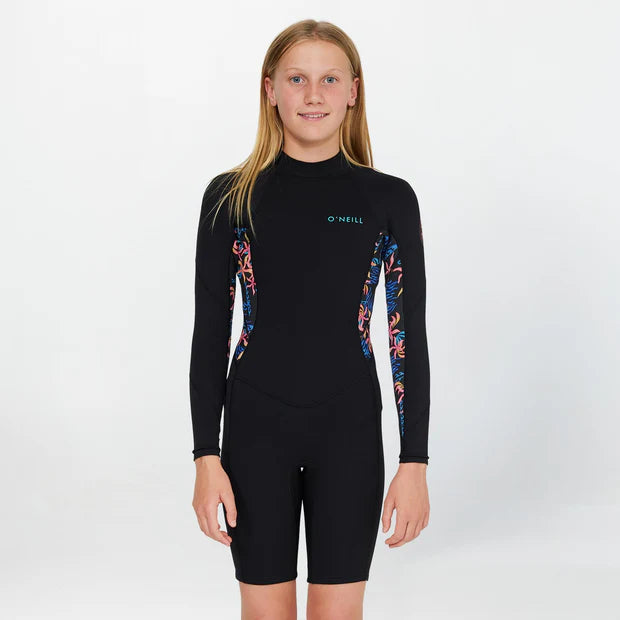 O'Neill Girls Bahia BZ LS Long Spring 2mm - Tropic Texta - Star Surf + Skate