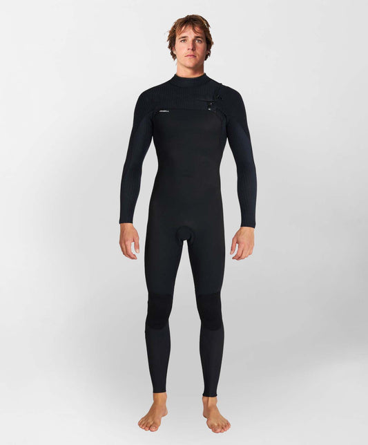 O'Neill Hyperfreak 3/2+mm Chest Zip Full Steamer - Black