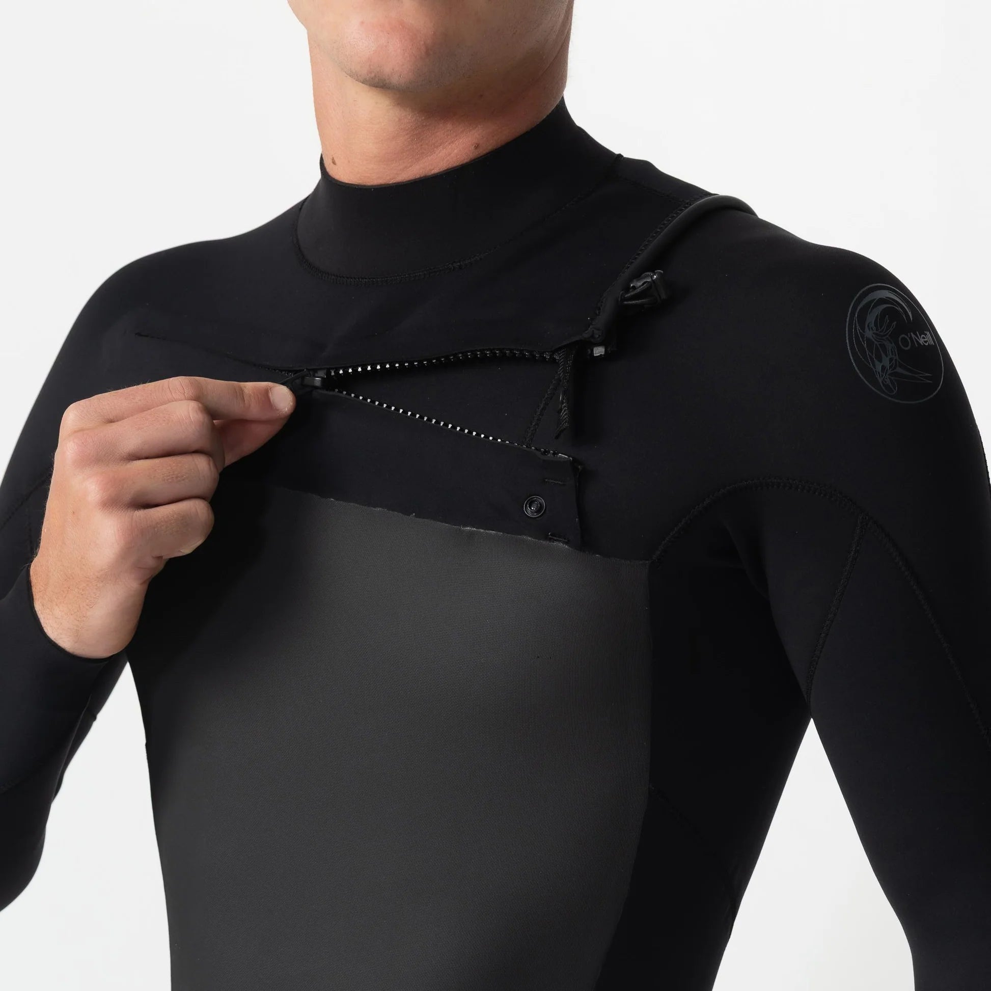 O'Neill Defender 3/2mm Chest Zip Full Steamer - Black - Star Surf + Skate