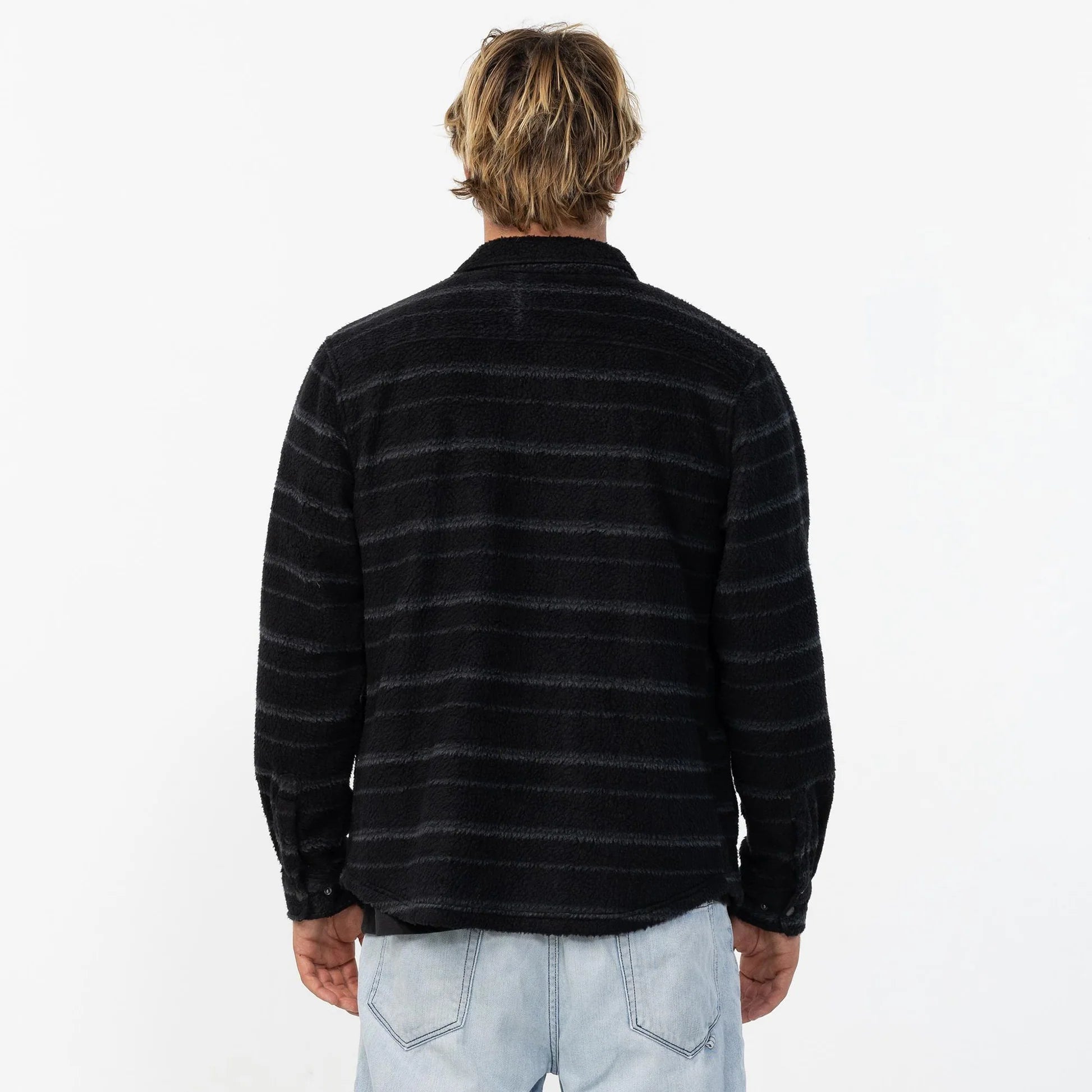 O'Neill Glacier High Pile Overshirt Superfleece - Black - Star Surf + Skate