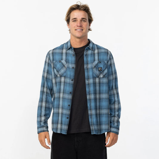 O'Neill OG Clashed Flannel - Aegean Bluye - Star Surf + Skate
