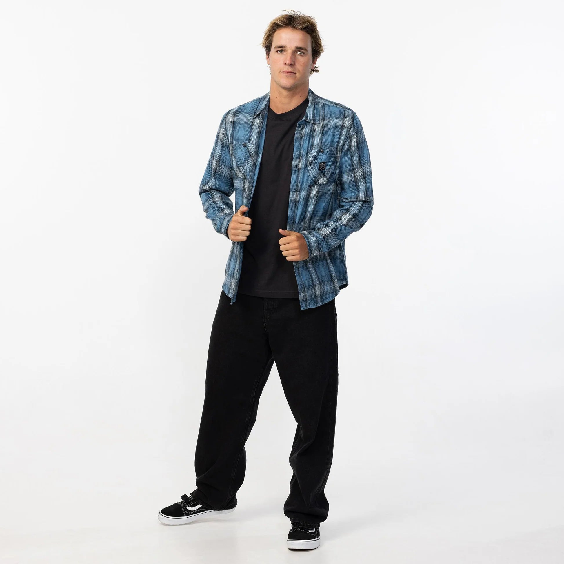 O'Neill OG Clashed Flannel - Aegean Bluye - Star Surf + Skate