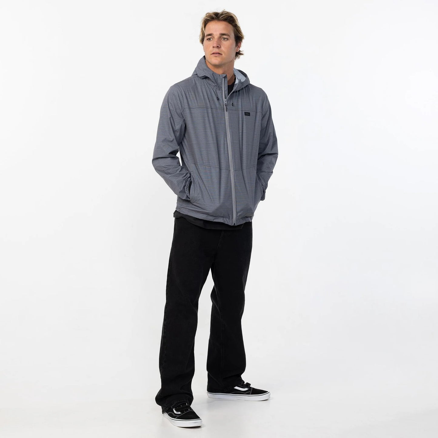 O'Neill Men's Trvlr Windbreaker Stretch Jacket - Gargoyle