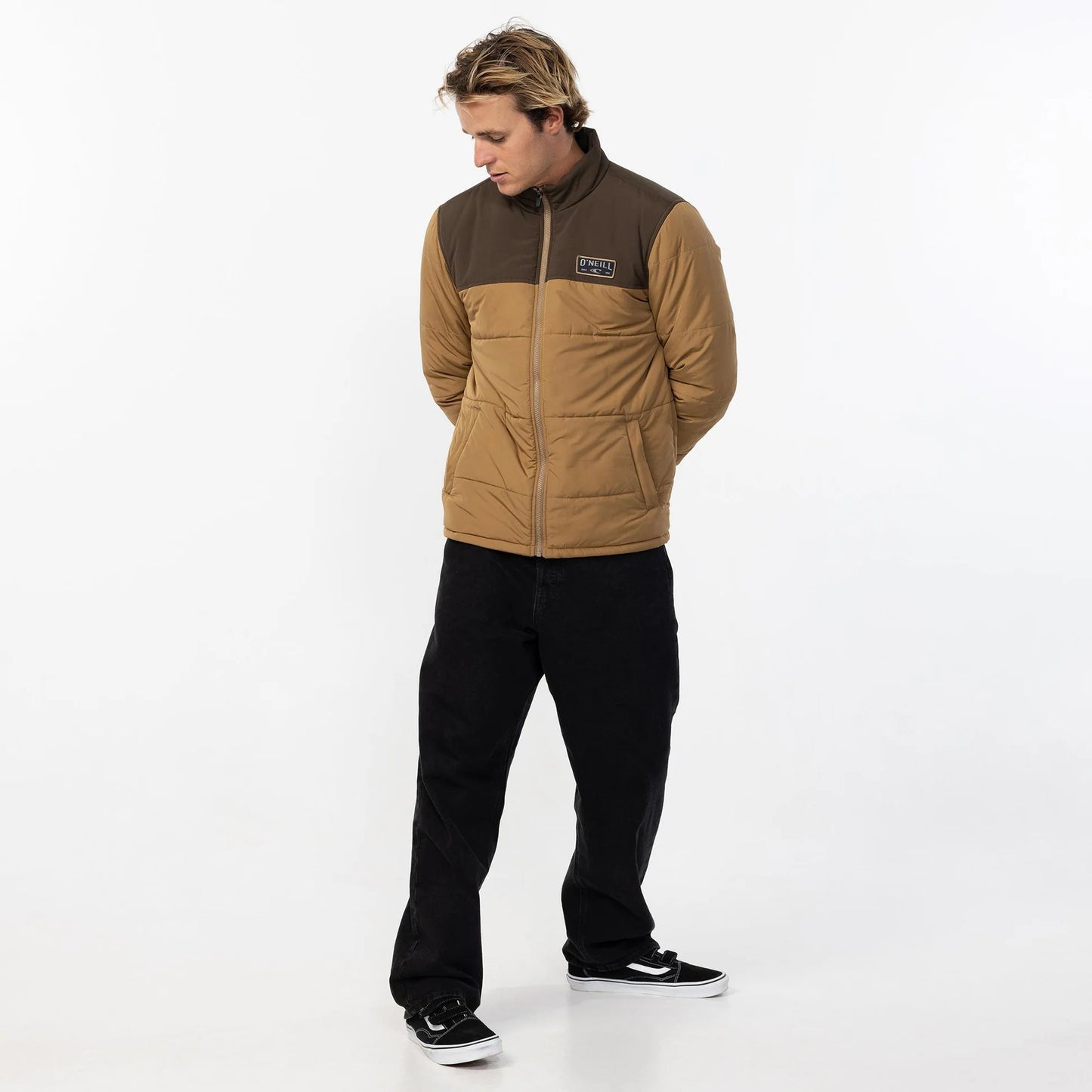 O'Neill Vista Quilted Jacket - Dark Khaki - Star Surf + Skate