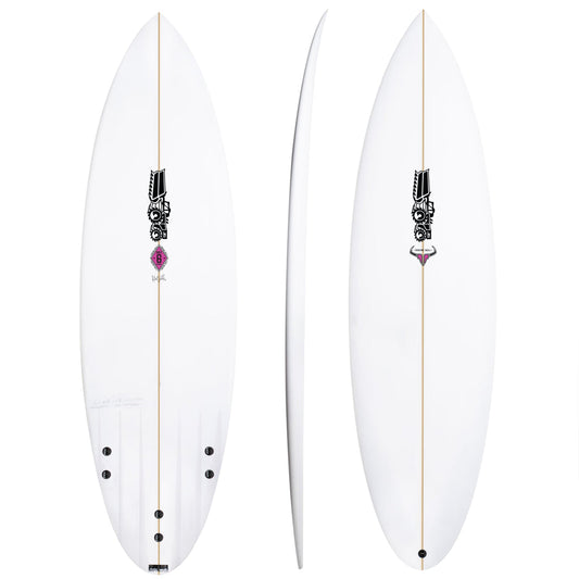 JS PU Raging Bull Channel Bottom Round Tail - Star Surf + Skate