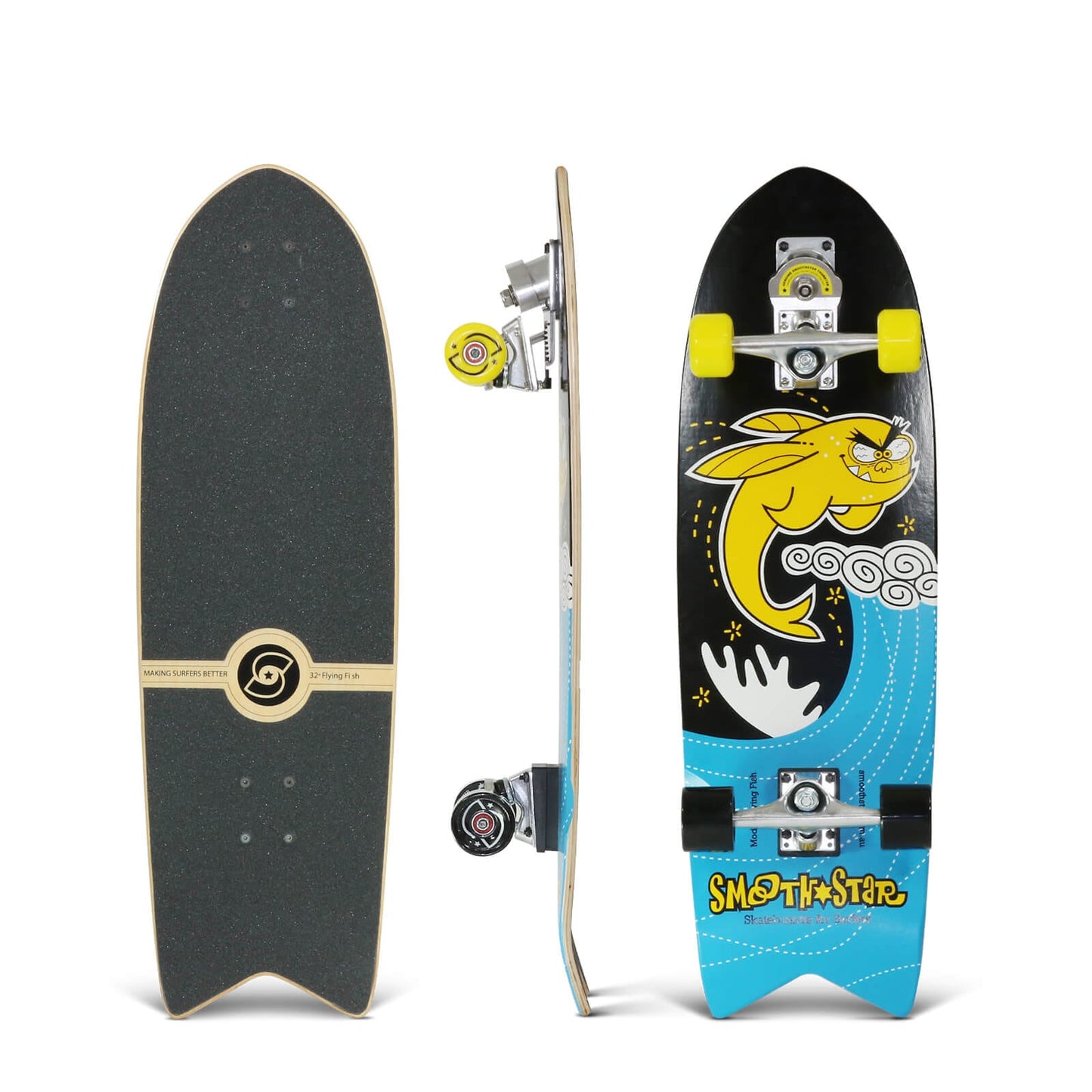 Smoothstar Flying Fish 32" - Yellow/Black