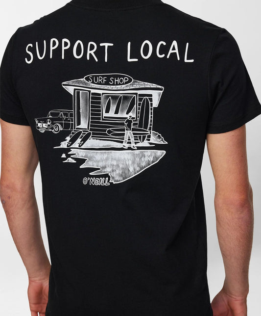 O'Neill Support Local SS Tee - Black - Star Surf + Skate