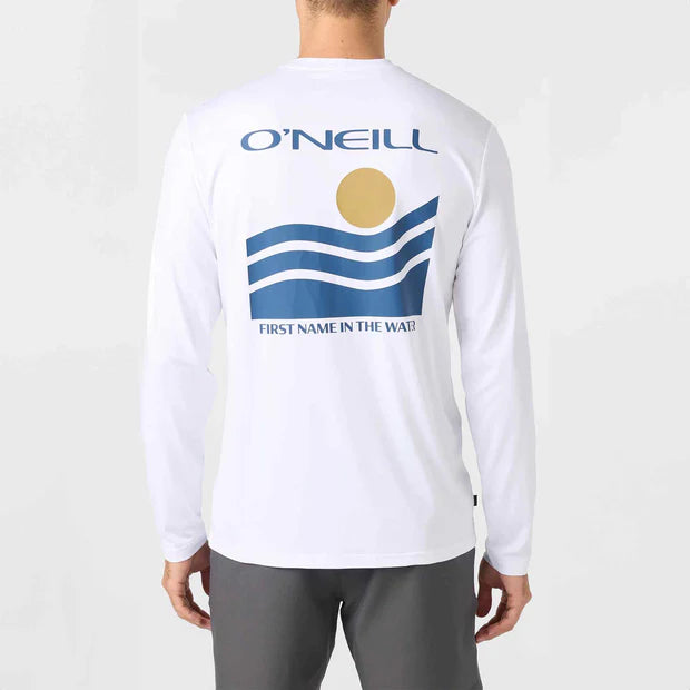 O'Neill Trvlr UPF L/S Tee Tides - White - Star Surf + Skate