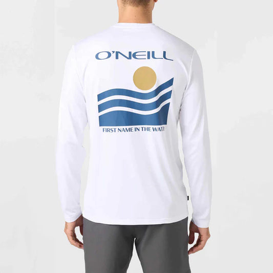 O'Neill Trvlr UPF L/S Tee Tides - White - Star Surf + Skate