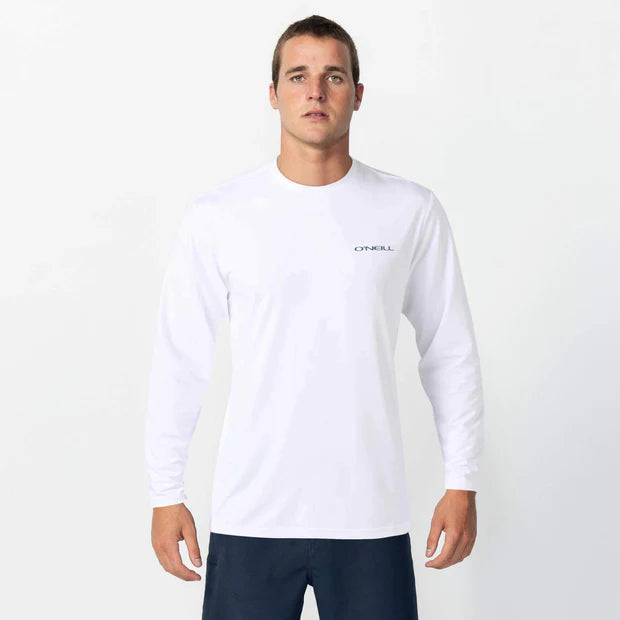 O'Neill Trvlr UPF L/S Tee Tides - White - Star Surf + Skate