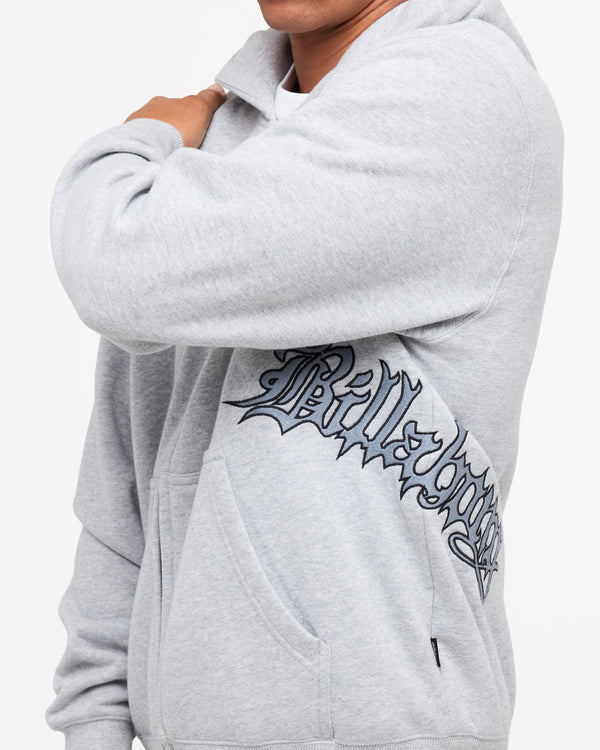 Billabong Tilt Zip Thru Hood - Light Grey Heather
