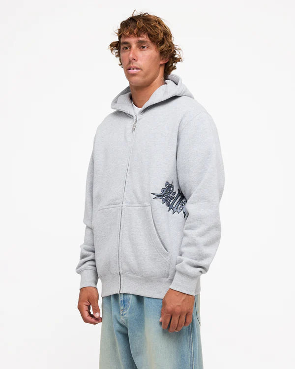 Billabong Tilt Zip Thru Hood - Light Grey Heather