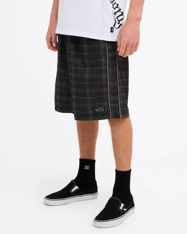 Billabong Immortal Check 23" Throw On - Moss