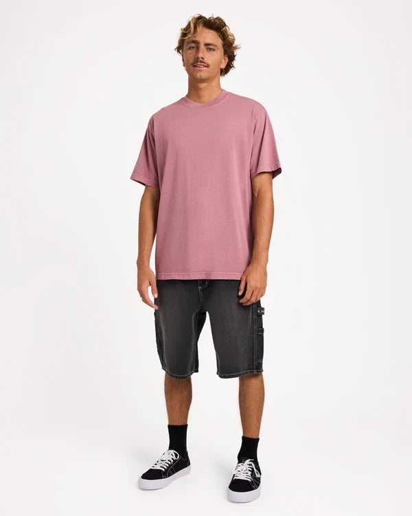 Billabong Premium Wave Wash SS Tee - Red Dahlia