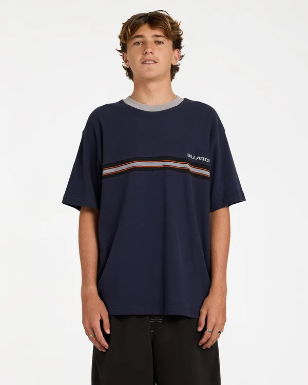 Billabong Spec Ribbed SS Tee - Dusty Indigo