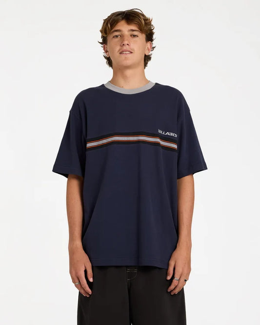 Billabong Spec Ribbed SS Tee - Dusty Indigo