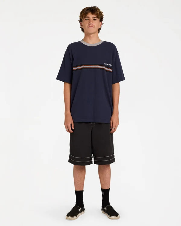 Billabong Spec Ribbed SS Tee - Dusty Indigo