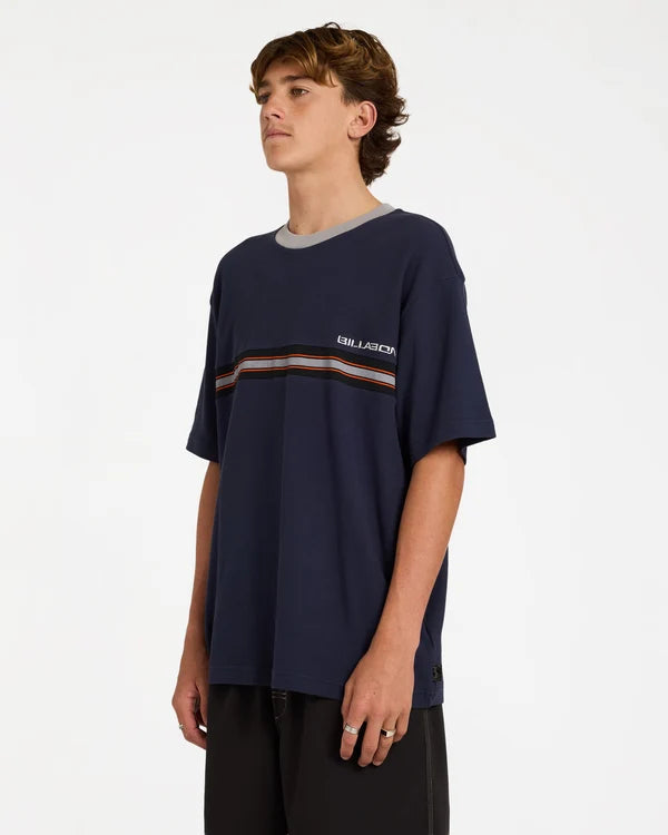 Billabong Spec Ribbed SS Tee - Dusty Indigo