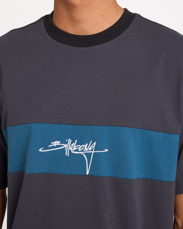 Billabong Panel SS Tee - Aged Indigo