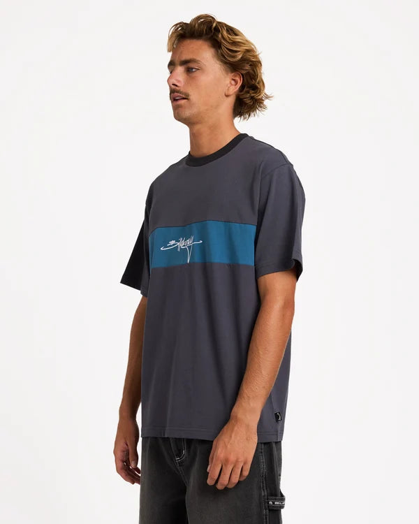 Billabong Panel SS Tee - Aged Indigo