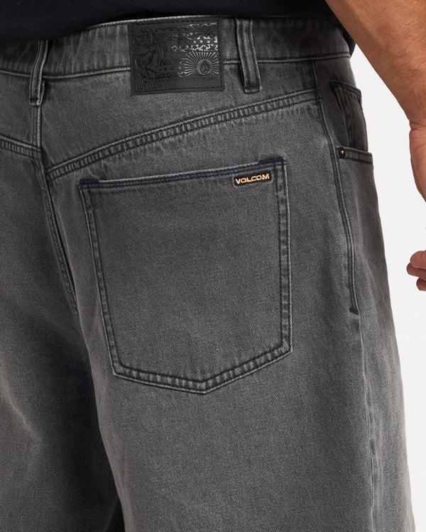 Volcom Mens Billow Denim Shorts - Concrete