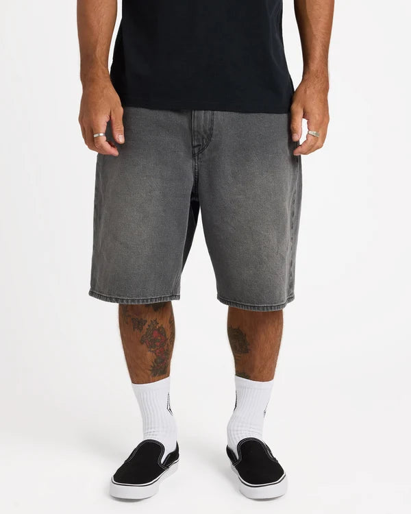 Volcom Mens Billow Denim Shorts - Concrete