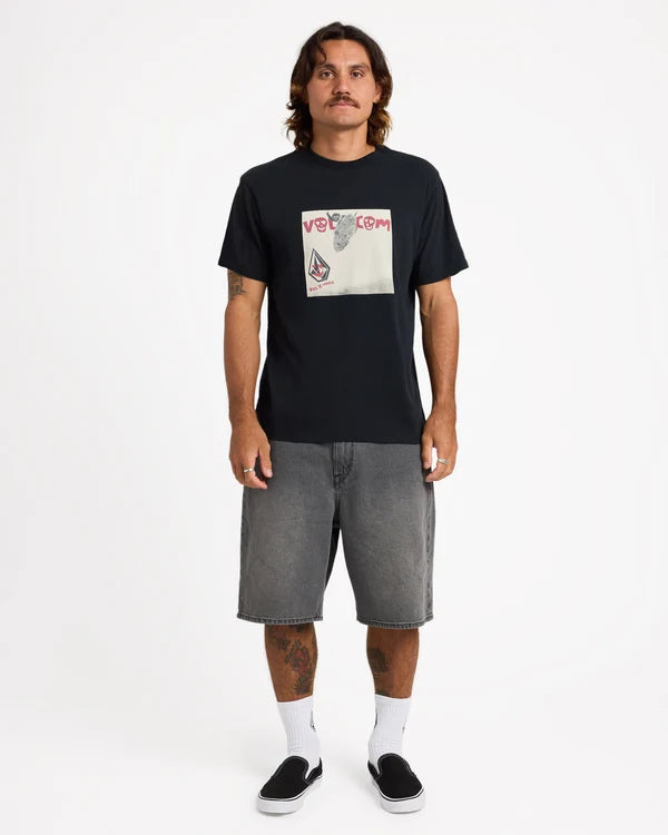 Volcom Mens Billow Denim Shorts - Concrete