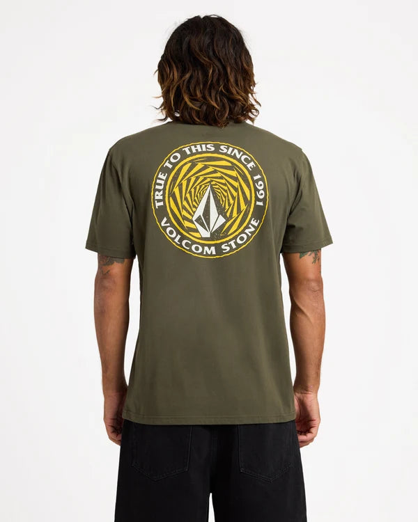 Volcom Warpstone SS Tee - Squadron Green