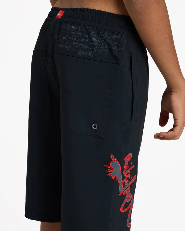 Quiksilver Scrawl Youth 19 Volley - Black