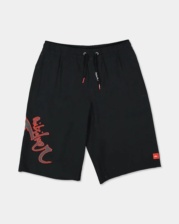 Quiksilver Scrawl Youth 19 Volley - Black
