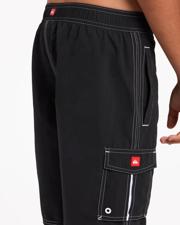Quiksilver Karva Half Jam 18 Youth Volley - Black