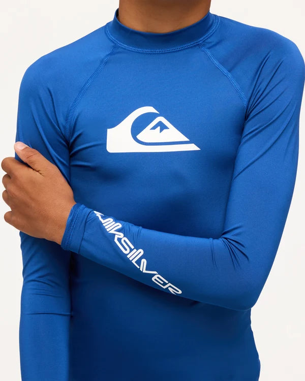 Quiksilver All Time LS Youth ID - Monaco Blue