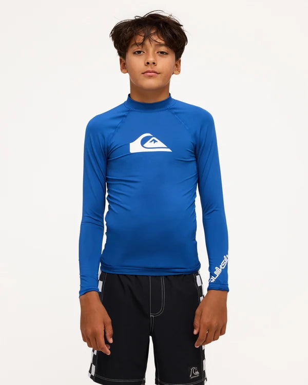 Quiksilver All Time LS Youth ID - Monaco Blue
