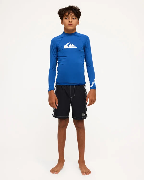 Quiksilver All Time LS Youth ID - Monaco Blue