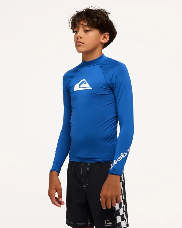 Quiksilver All Time LS Youth ID - Monaco Blue