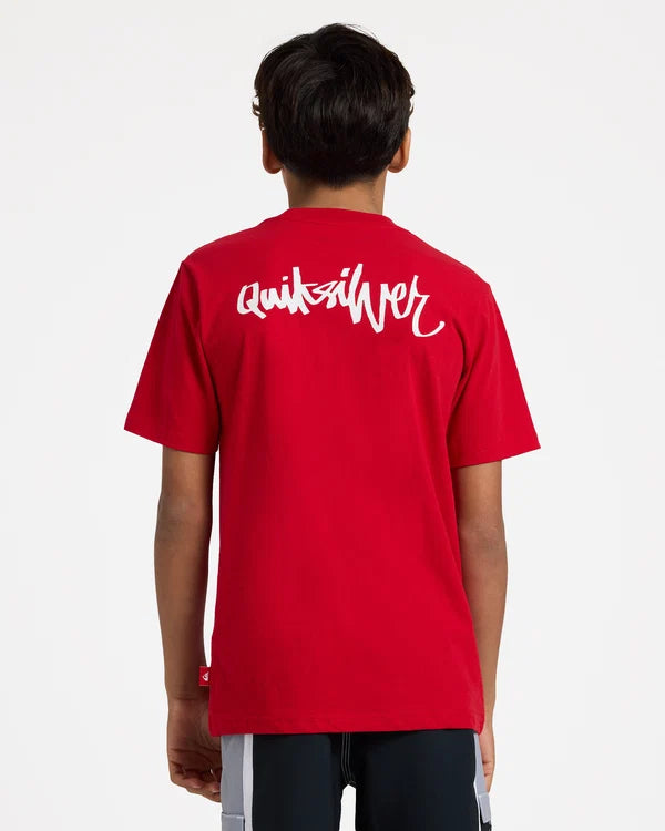 Quiksilver YG Spray Youth SS Tee - Salsa