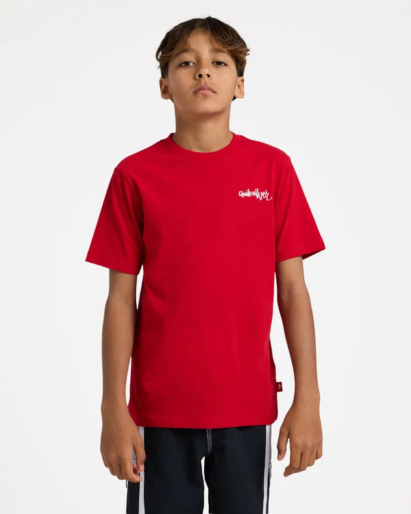 Quiksilver YG Spray Youth SS Tee - Salsa