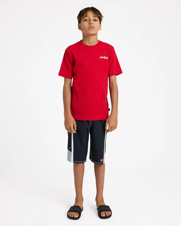 Quiksilver YG Spray Youth SS Tee - Salsa
