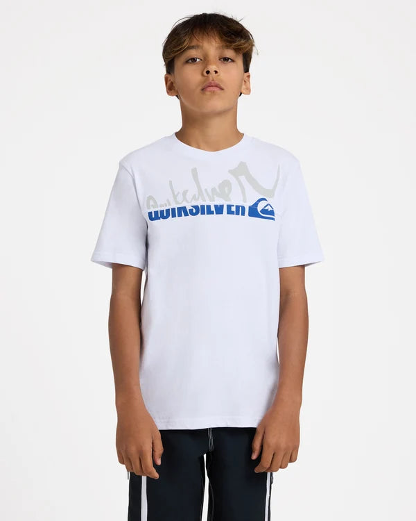 Quiksilver YG Spliced Youth SS Tee - White