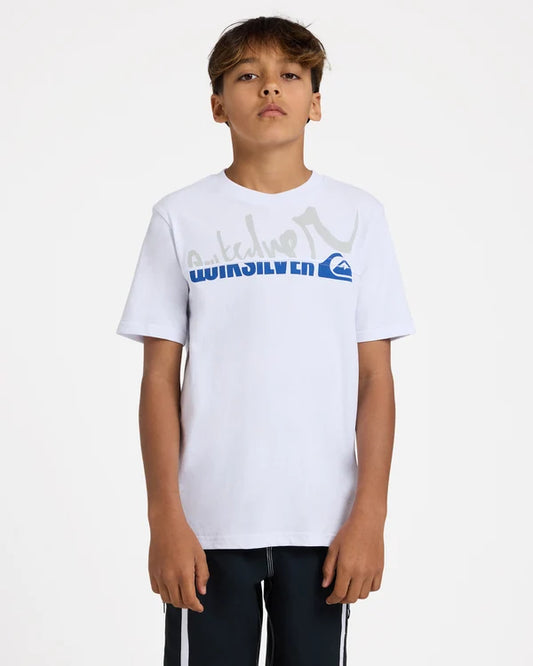 Quiksilver YG Spliced Youth SS Tee - White