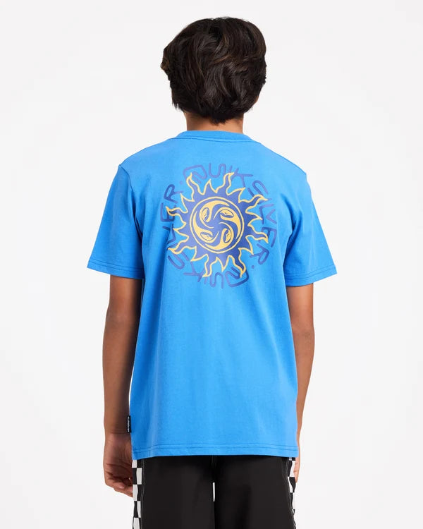 Quiksilver Cookin SS Youth Tee - Palace Blue
