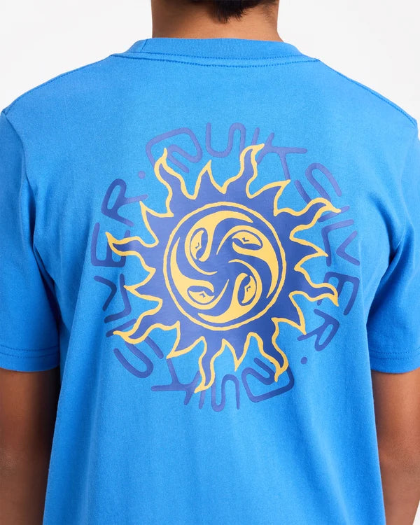 Quiksilver Cookin SS Youth Tee - Palace Blue