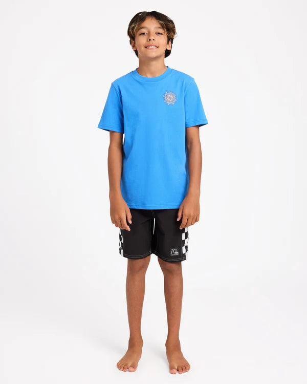 Quiksilver Cookin SS Youth Tee - Palace Blue