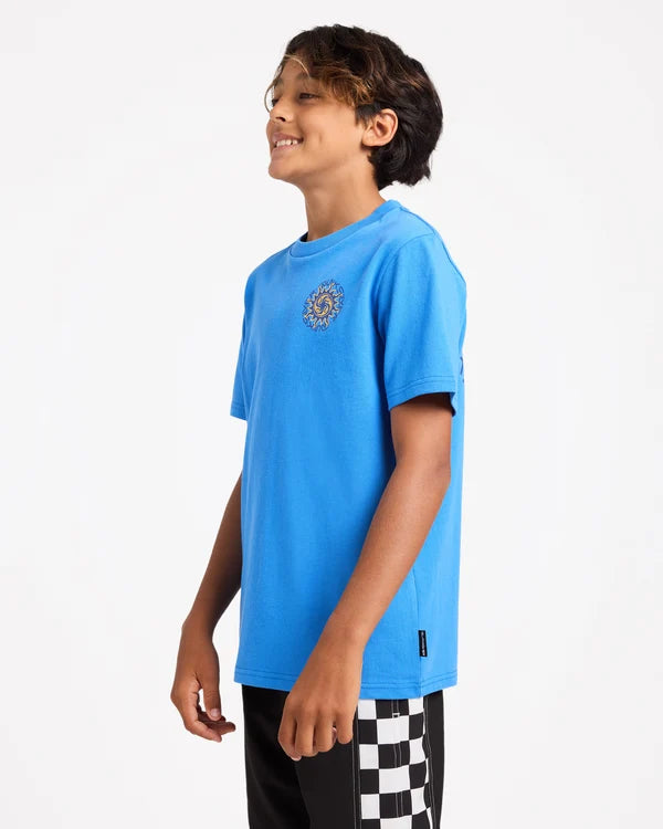 Quiksilver Cookin SS Youth Tee - Palace Blue