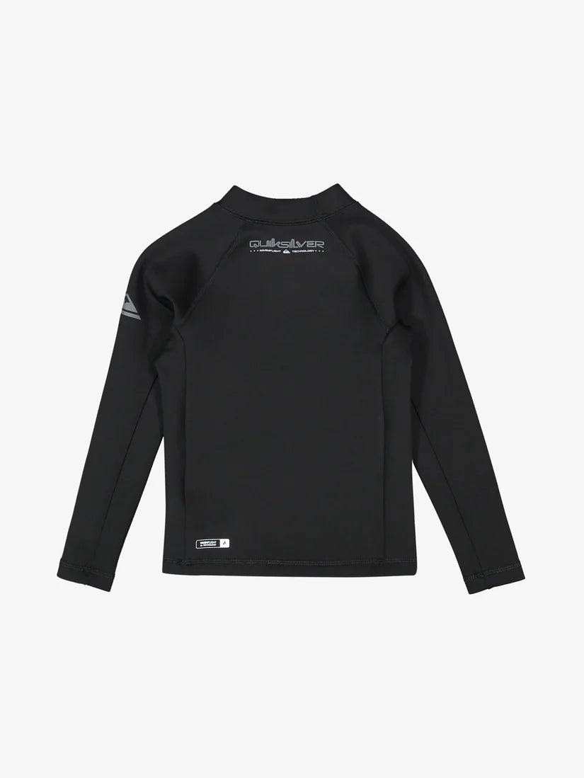 Quiksilver Everyday Heater LS Boy Rashie - Black - Star Surf + Skate