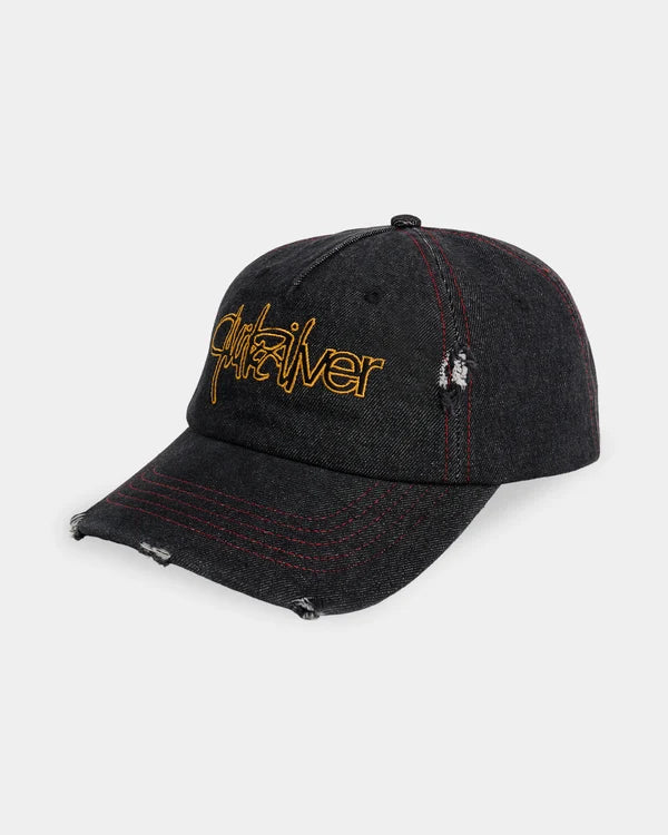 Quiksilver Altered 5 Panel Cap - Black Denim